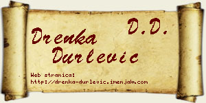 Drenka Durlević vizit kartica